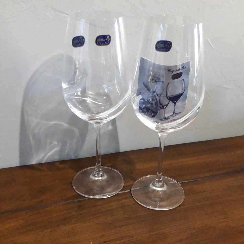 Bohemia Crystal Set of Wine Glasses